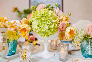Wedding Floral Centerpiece Table Setting